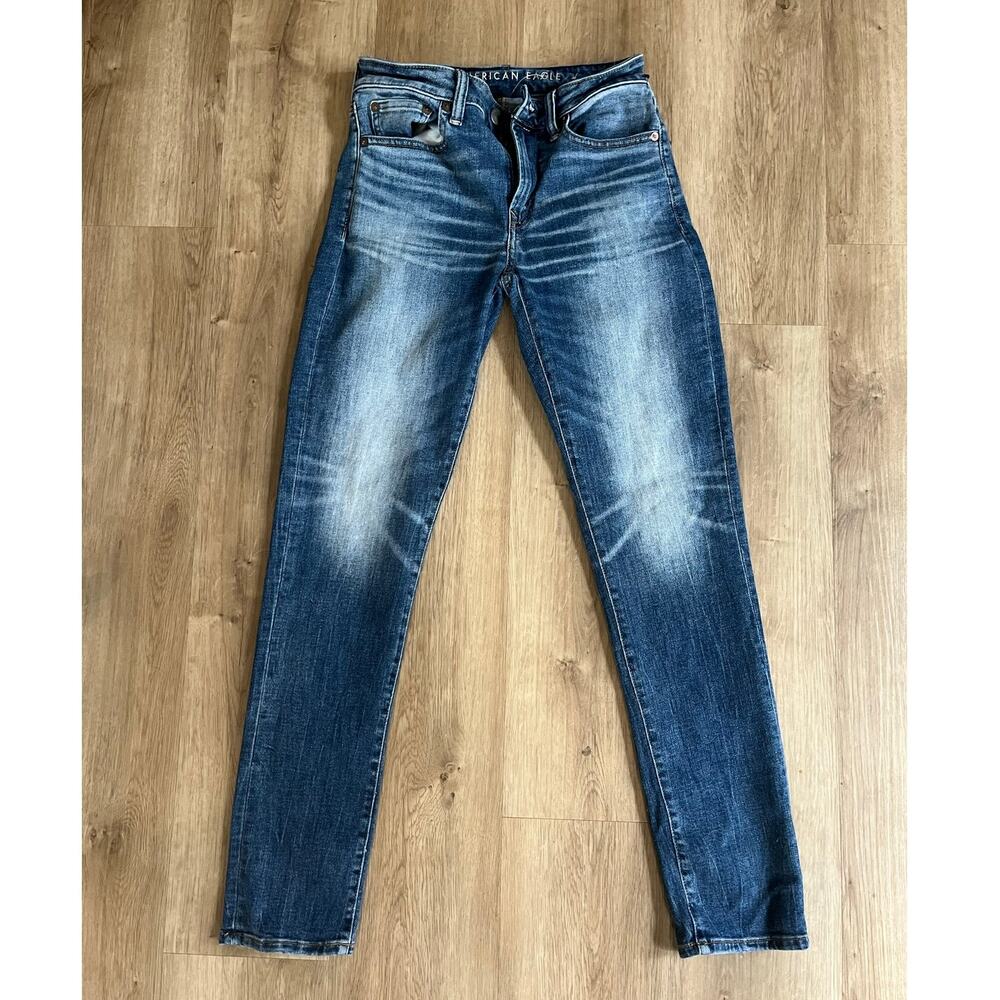American Eagle Outfitters Mens 28x32 Blue Denim Next Level AirFlex Skinny Jeans